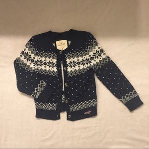 Hollister Navy Sweater Cardigan